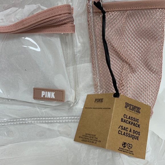 PINK Victoria's Secret Bags Victorias Secret Pink Clear Campus
